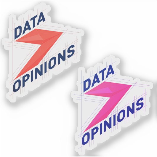 De Data Life Vinyl Sticker Set (Voorkant)