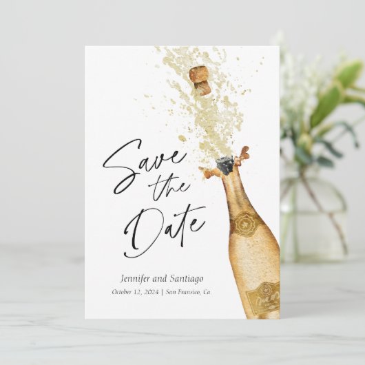 De datum-fotokaart opslaan kaart (Staand voorkant)