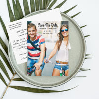 De datum-fotokaart opslaan | Trendy, modern, Casua
