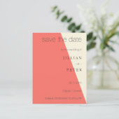 De datum geometrische koraal opslaan briefkaart (Staand voorkant)