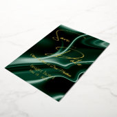 de datum " groene zijde " opslaan folie uitnodiging (Gedraaid)