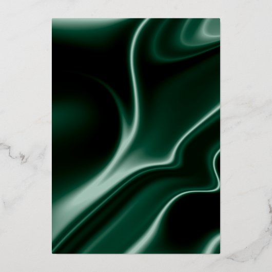 de datum " groene zijde " opslaan folie uitnodiging (Achterkant)