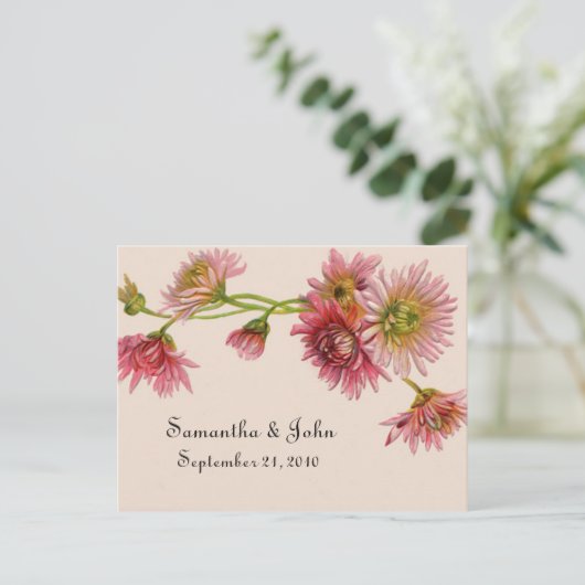 De datum handmatig opslaan aankondigingskaart (Staand voorkant)