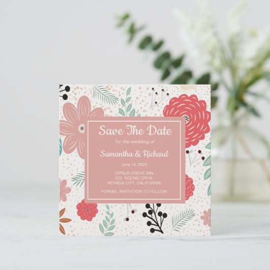 De datum handmatig opslaan save the date (Staand voorkant)