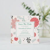 De datum handmatig opslaan save the date (Staand voorkant)
