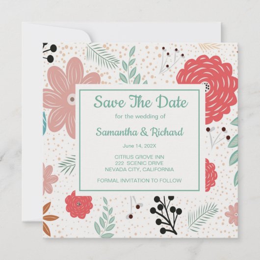 De datum handmatig opslaan save the date (Voorkant)