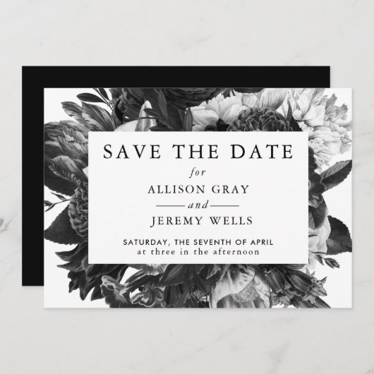 De datum handmatig opslaan save the date (Voorkant / Achterkant)