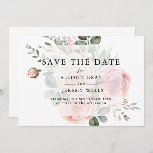 De datum handmatig opslaan save the date (Voorkant / Achterkant)