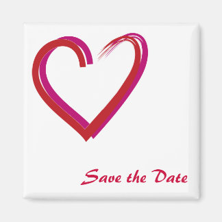 De datum/het hart opslaan magneet