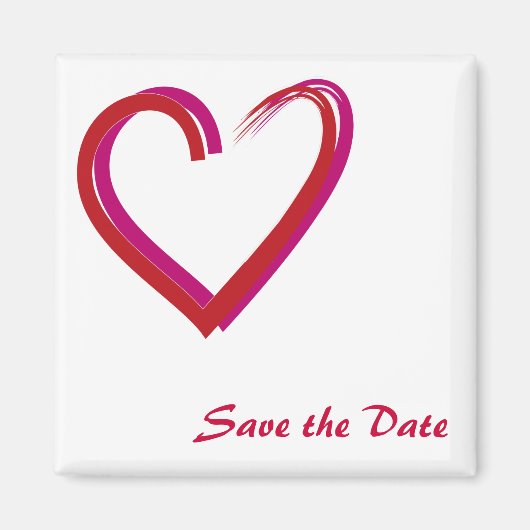 De datum/het hart opslaan magneet (Voorkant)
