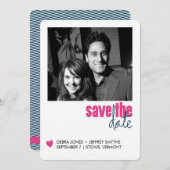 De datum in de Uptown opslaan Save The Date (Voorkant / Achterkant)