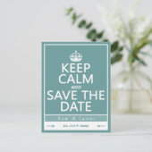 De datum kalm houden en opslaan (volledig aanpasba aankondigingskaart (Staand voorkant)