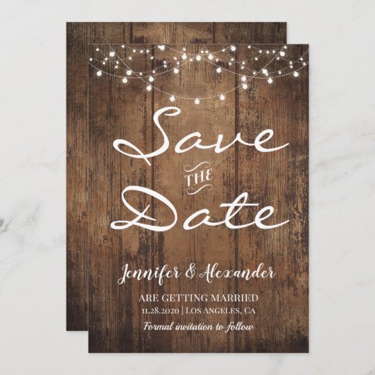 De datum opslaan (Voorkant / Achterkant)