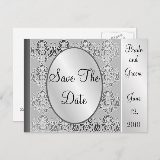 De datum opslaan Aangepaste Briefkaarten (Voorkant / Achterkant)