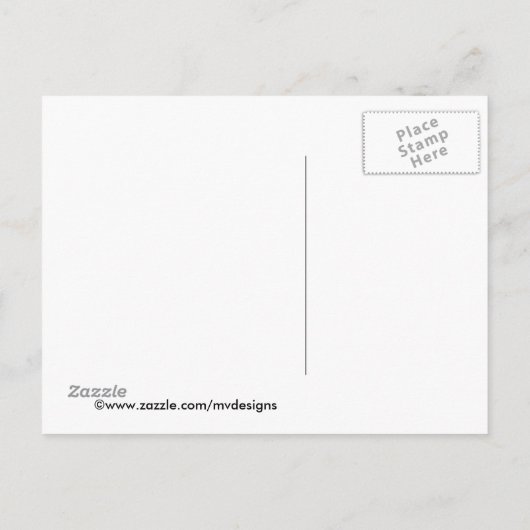 De datum opslaan Aangepaste Briefkaarten (Achterkant)