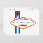 De datum opslaan aankondigingskaart (Voorkant / Achterkant)