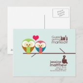 De datum opslaan aankondigingskaart (Voorkant / Achterkant)