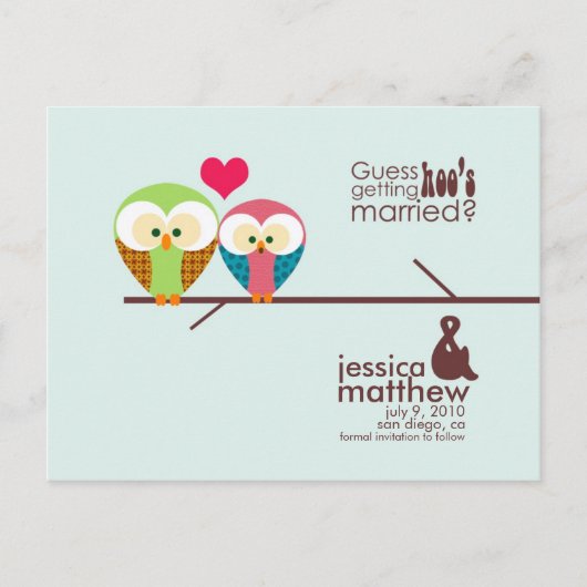 De datum opslaan aankondigingskaart (Voorkant)