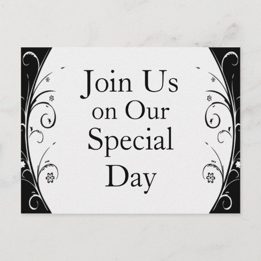 De datum opslaan aankondigingskaart (Achterkant)