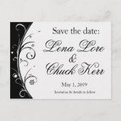 De datum opslaan aankondigingskaart (Voorkant)