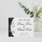 De datum opslaan aankondigingskaart (Staand voorkant)