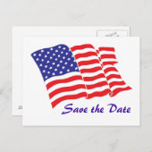 De datum opslaan aankondigingskaart (Voorkant / Achterkant)