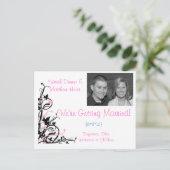 De datum opslaan aankondigingskaart (Staand voorkant)