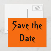 De datum opslaan aankondigingskaart (Voorkant / Achterkant)