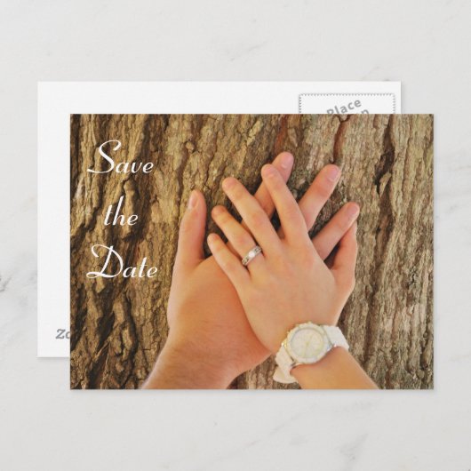 De datum opslaan aankondigingskaart (Voorkant / Achterkant)