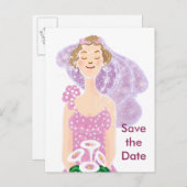 De datum opslaan aankondigingskaart (Voorkant / Achterkant)