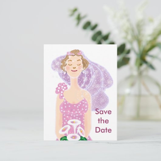 De datum opslaan aankondigingskaart (Staand voorkant)