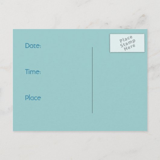 De datum opslaan aankondigingskaart (Achterkant)