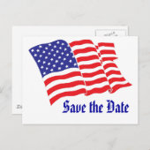 De datum opslaan aankondigingskaart (Voorkant / Achterkant)