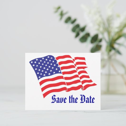 De datum opslaan aankondigingskaart (Staand voorkant)