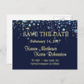 De datum opslaan aankondigingskaart (Voorkant / Achterkant)