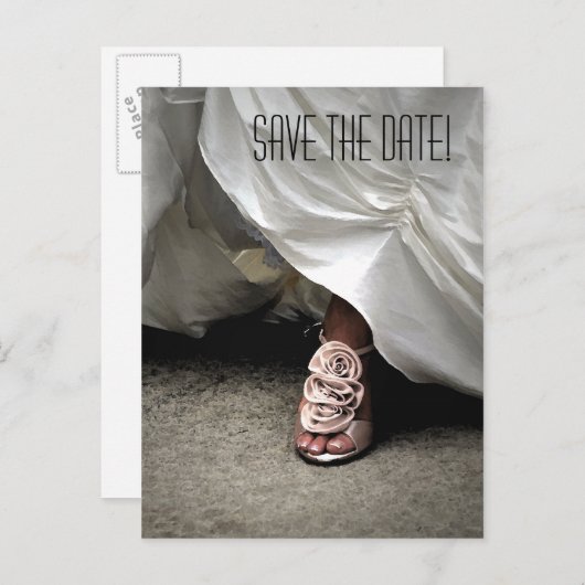 De datum opslaan aankondigingskaart (Voorkant / Achterkant)