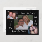 De datum opslaan aankondigingskaart (Voorkant / Achterkant)