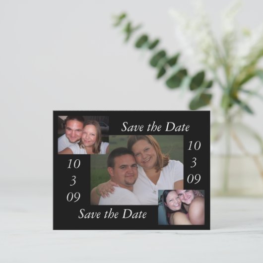 De datum opslaan aankondigingskaart (Staand voorkant)