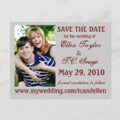 De datum opslaan aankondigingskaart (Voorkant)