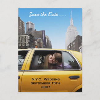 De datum opslaan aankondigingskaart