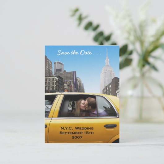 De datum opslaan aankondigingskaart (Staand voorkant)