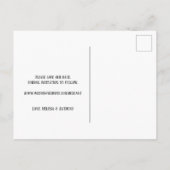 De datum opslaan aankondigingskaart (Achterkant)