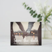 De datum opslaan aankondigingskaart (Staand voorkant)