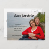 De datum opslaan aankondigingskaart (Voorkant / Achterkant)