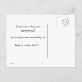 De datum opslaan aankondigingskaart (Achterkant)