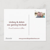 De datum opslaan aankondigingskaart (Achterkant)