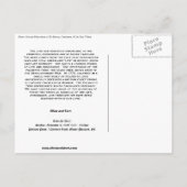 De datum opslaan aankondigingskaart (Achterkant)