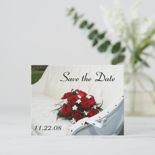 De datum opslaan aankondigingskaart (Staand voorkant)