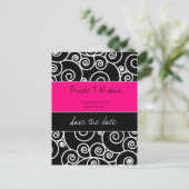 De datum opslaan aankondigingskaart (Staand voorkant)