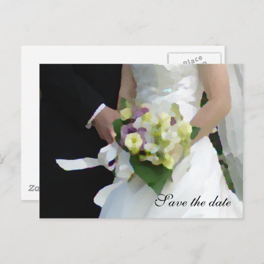 De datum opslaan aankondigingskaart (Voorkant / Achterkant)